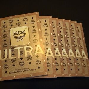 MCM Ultra Eau de Parfum Sample Card Set - 7 Brand New